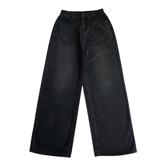 baggy black denim pants